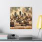 "Cityscape Spectrum Kansas" - Canvas