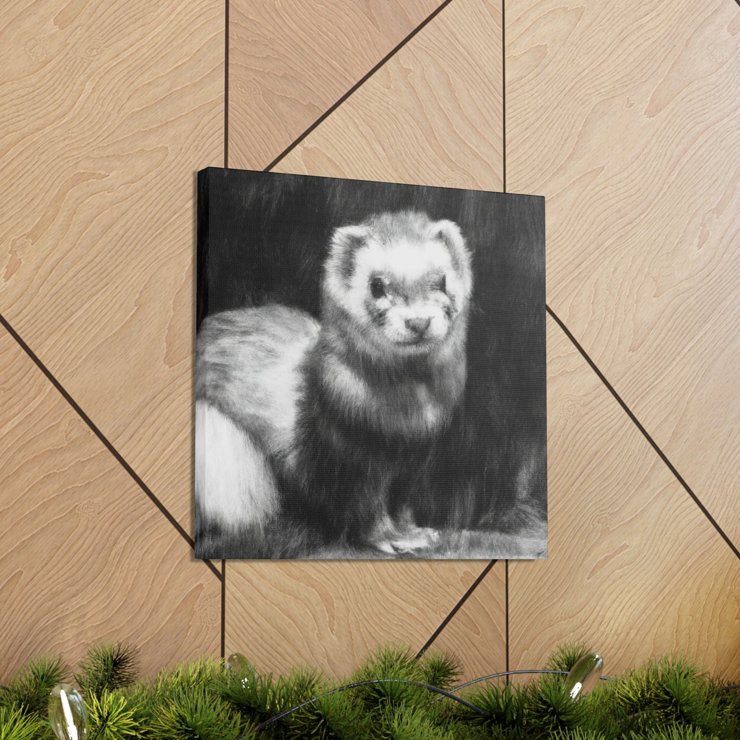 Ferret in Impressionism - Canvas