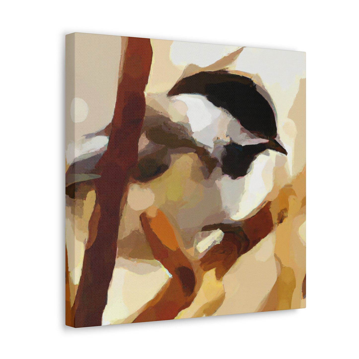 "Chickadee Avidly Dreaming" - Canvas