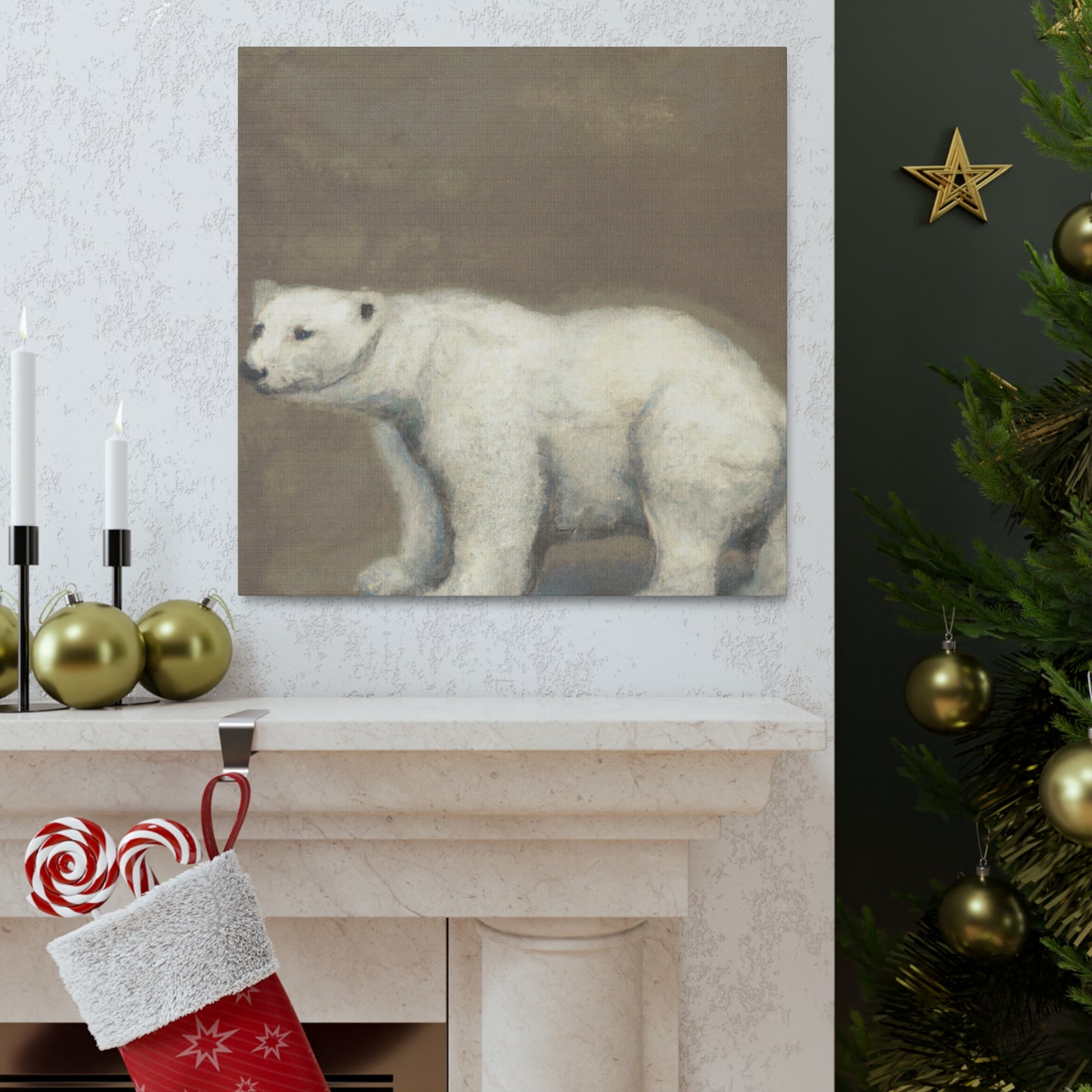 "Polar Bear Grandeur" - Canvas