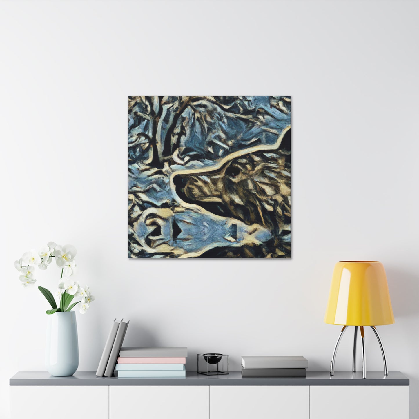 Otter in Abstract Form - Canvas