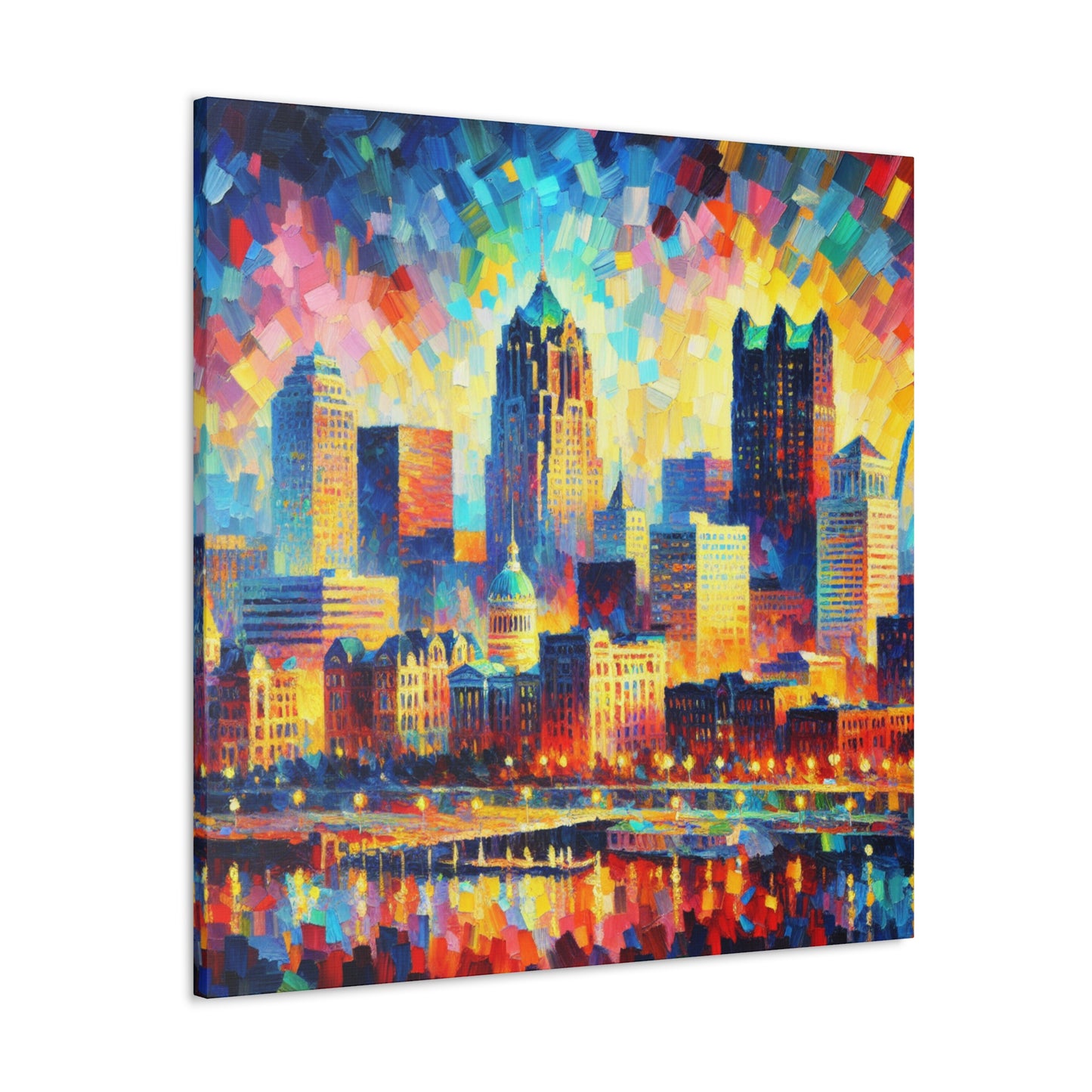 "Urban Symphony Unveiled" - Canvas