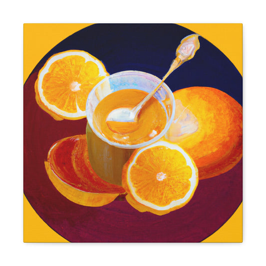 Orange in Art Nouveau - Canvas