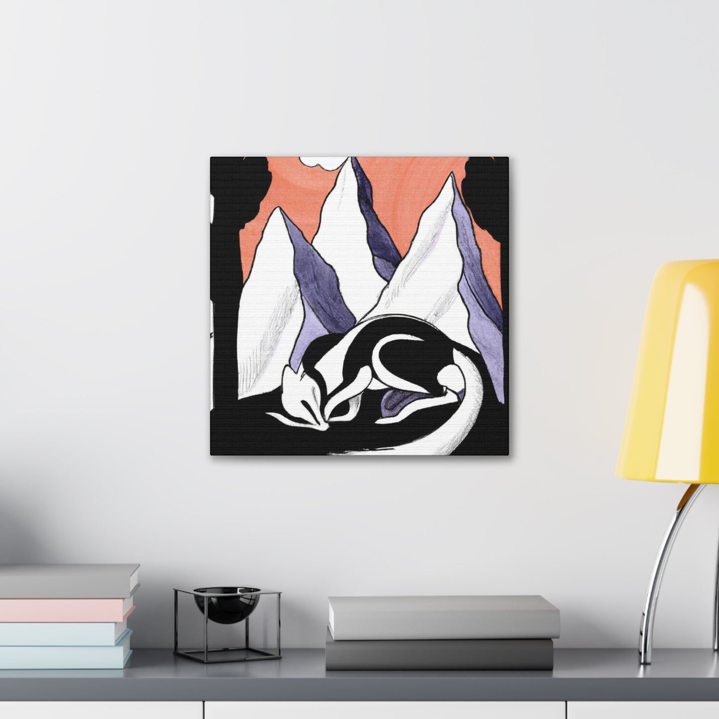 Skunk in Spring Blooms - Canvas