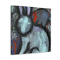 Rabbit in Bold Colors - Canvas