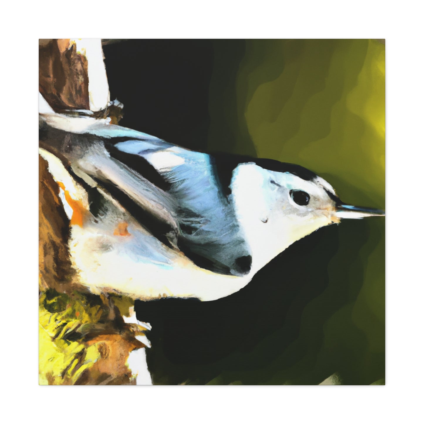 "White Breasted Nuthatch" - Canvas