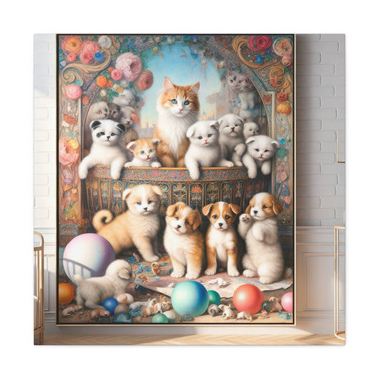 "Pawsome Pounce Parade" - Canvas