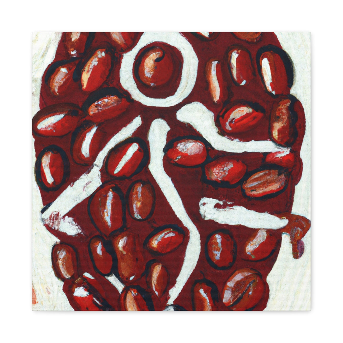 "Coffee Beans Reflection" - Canvas