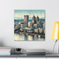 "Pulsating Portland Reflections" - Canvas