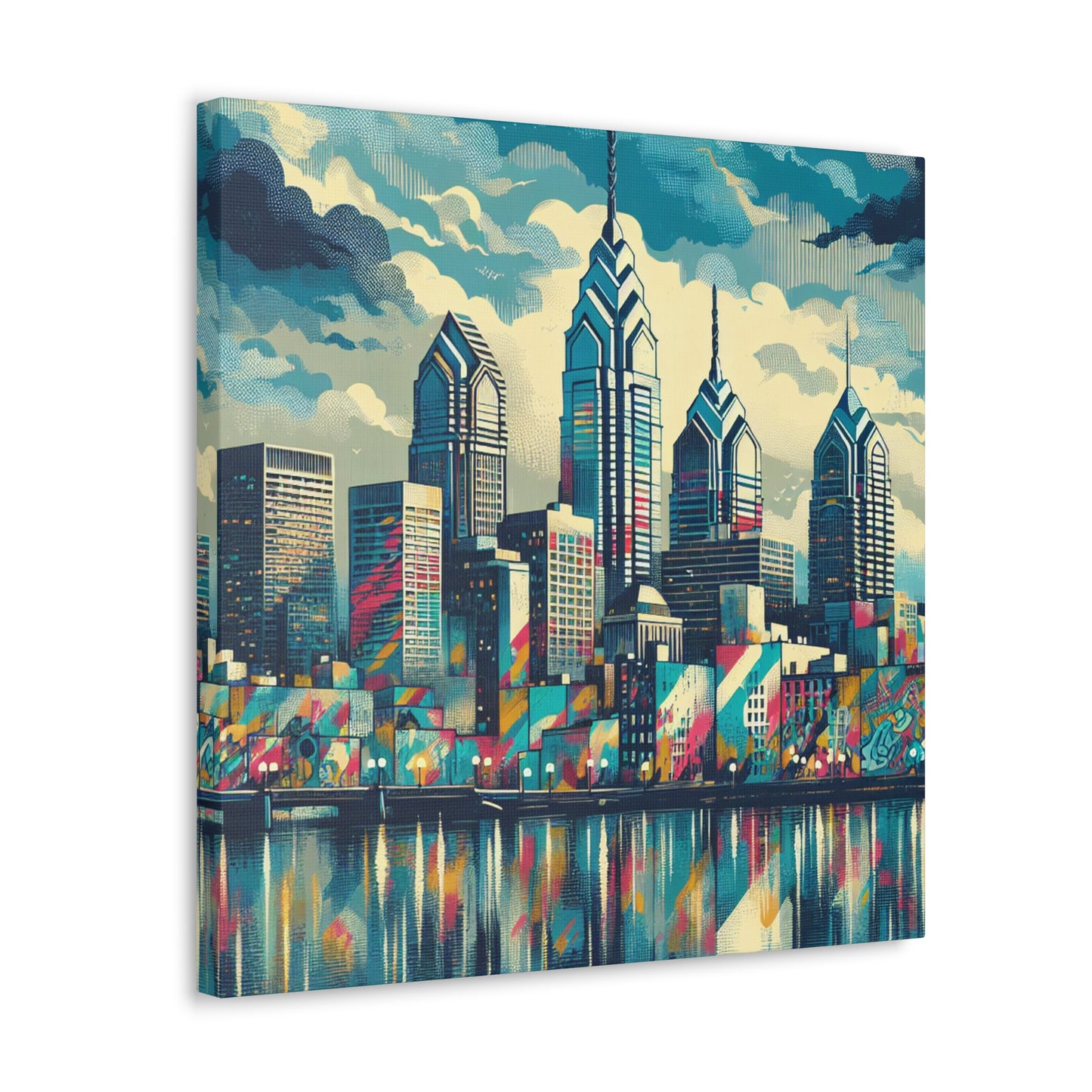 "Gritty Urbanscape Revival" - Canvas