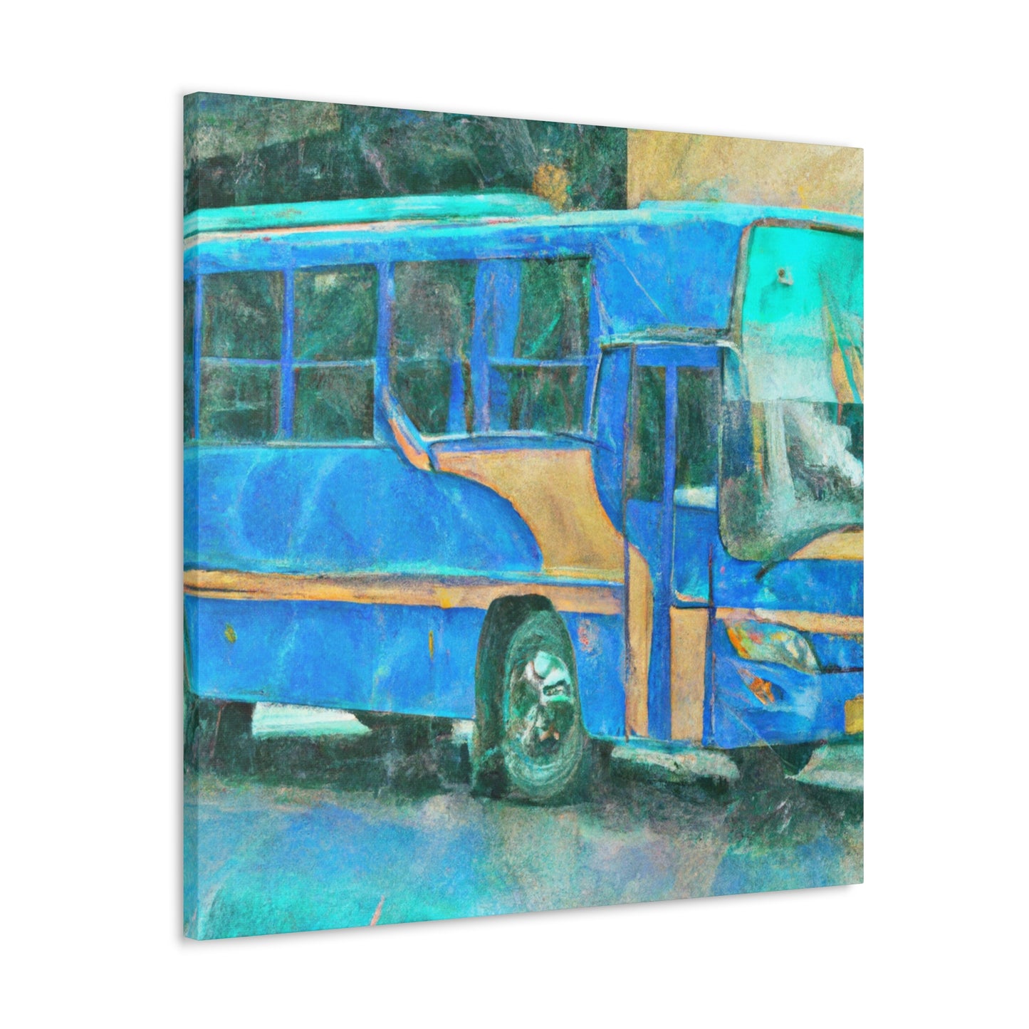 Bus of Colorful Hues - Canvas