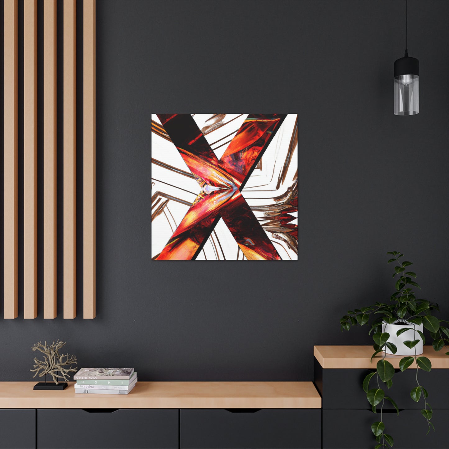 "X in Art Deco" - Canvas