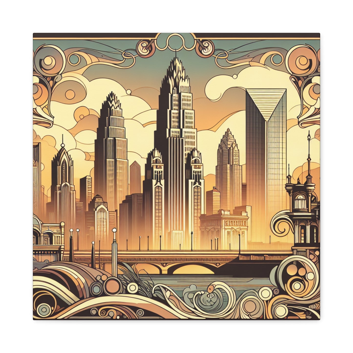 "Charlotte's Flourishing Elegance" - Canvas