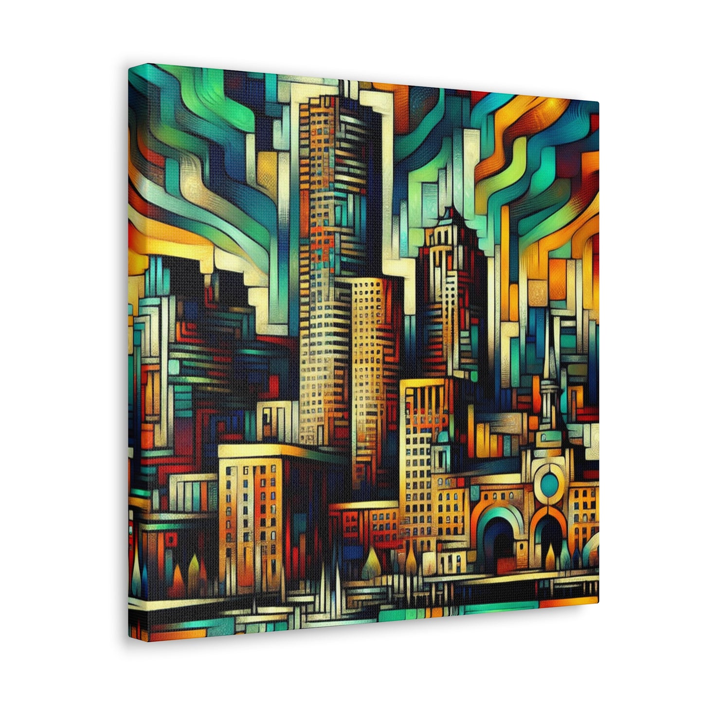 "Urban Hues Unleashed" - Canvas