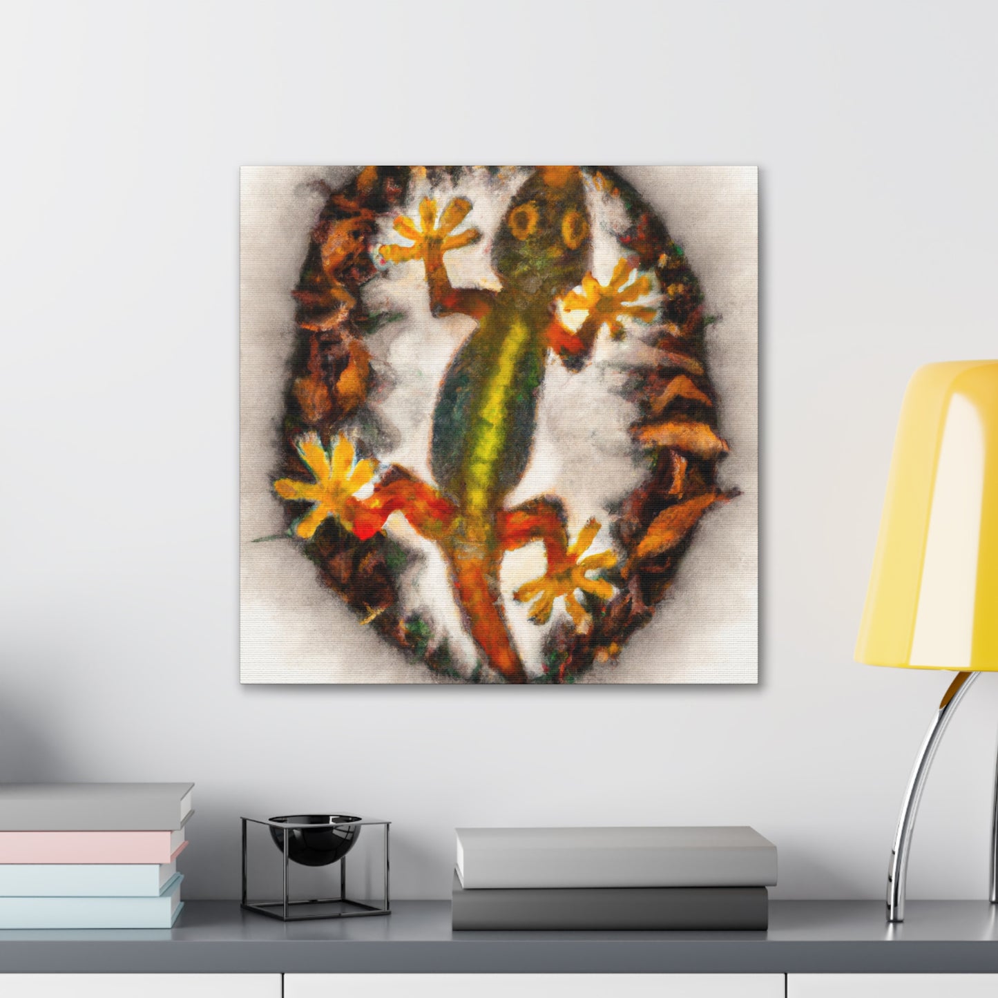 Gecko's Reflection Grandeur - Canvas