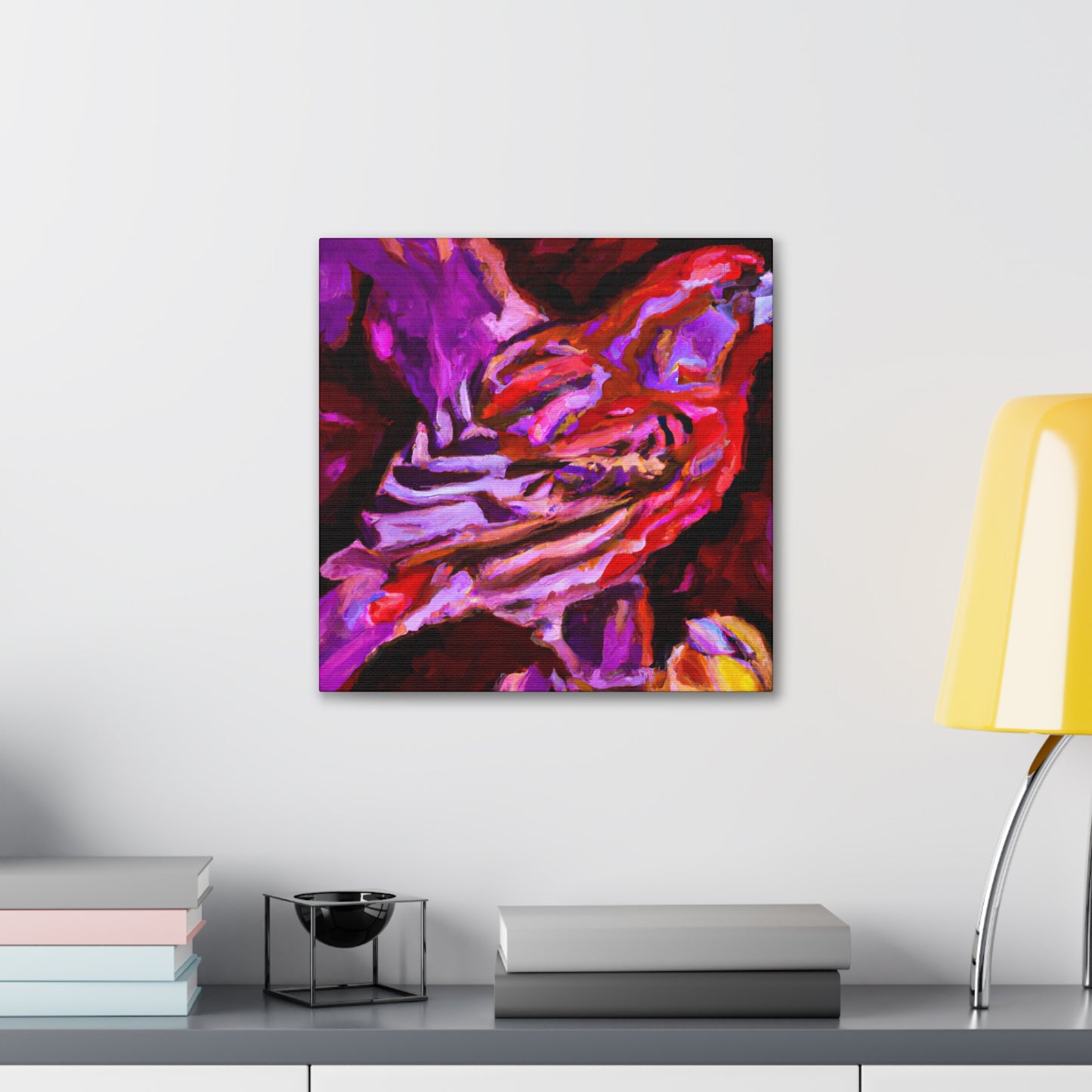 Fancy Finch Fantasia. - Canvas