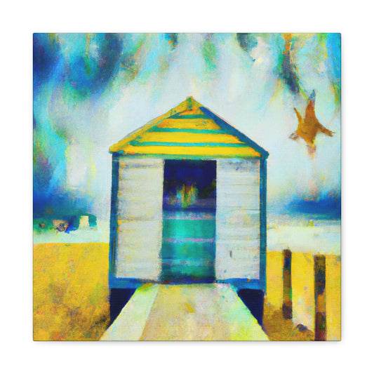 "Beach Hut Blissful Bliss" - Canvas