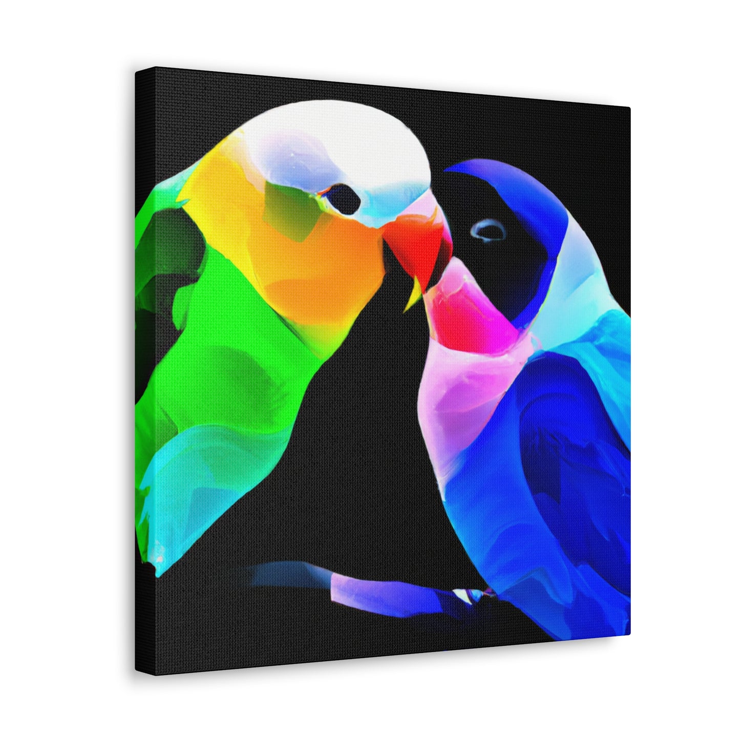 Lovebirds in Moonlight - Canvas