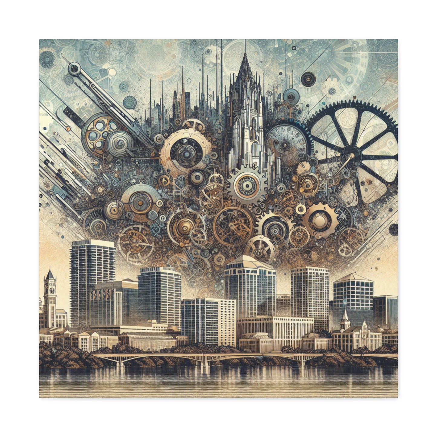 "Orlando's Steam-powered Dreams" - Canvas