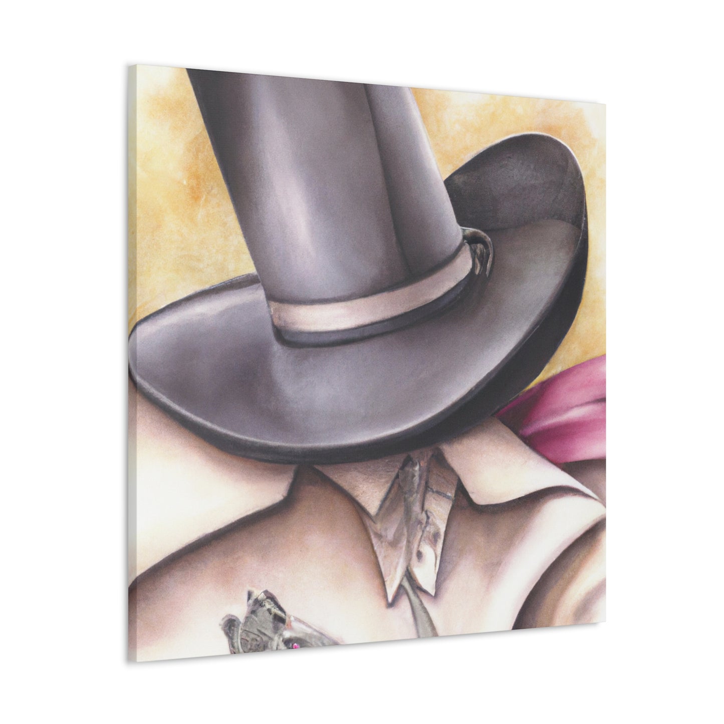 "Cowboy Hat Exuberance" - Canvas