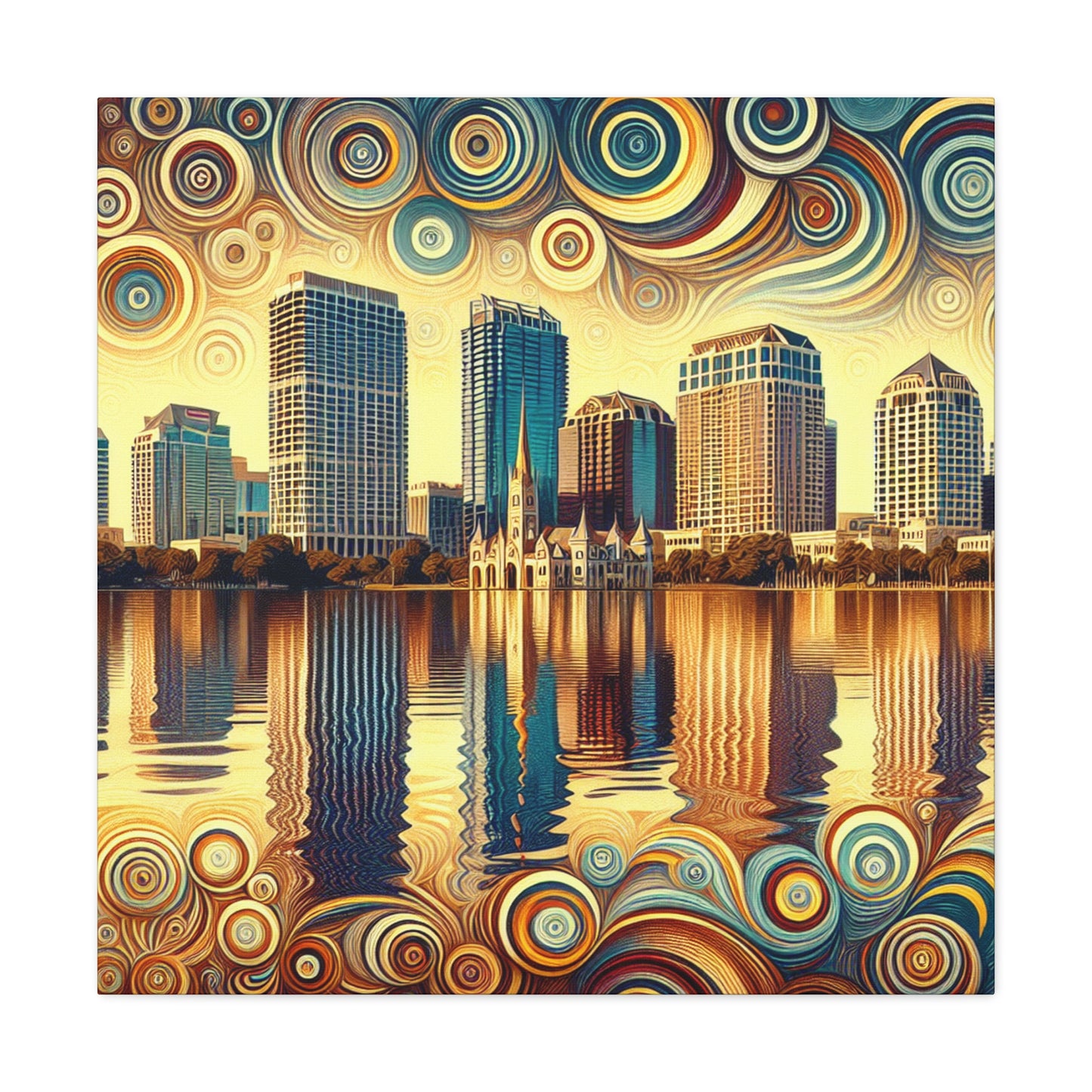 Sunlit Serenity: Orlando Reverie - Canvas