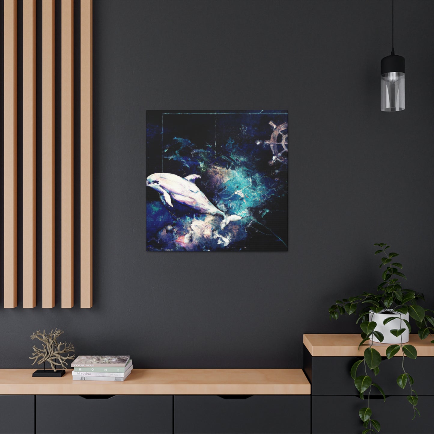 Dancing Dolphin Delight - Canvas