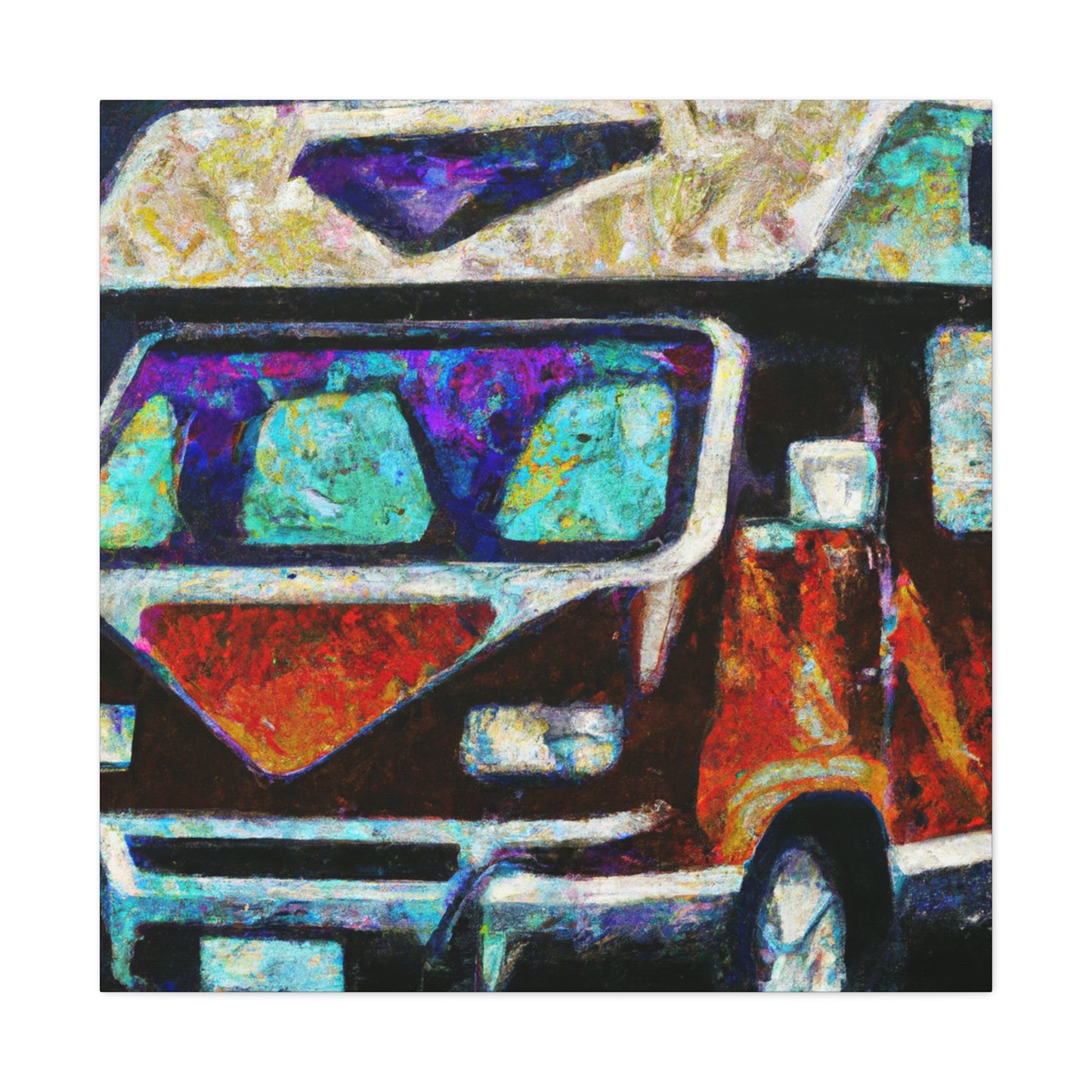 "Camper Van Deco Dream" - Canvas