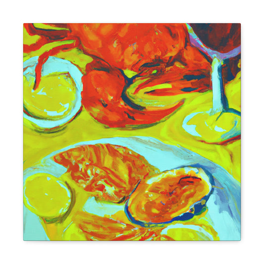 "Seafood in Post-Impressionism" - Canvas