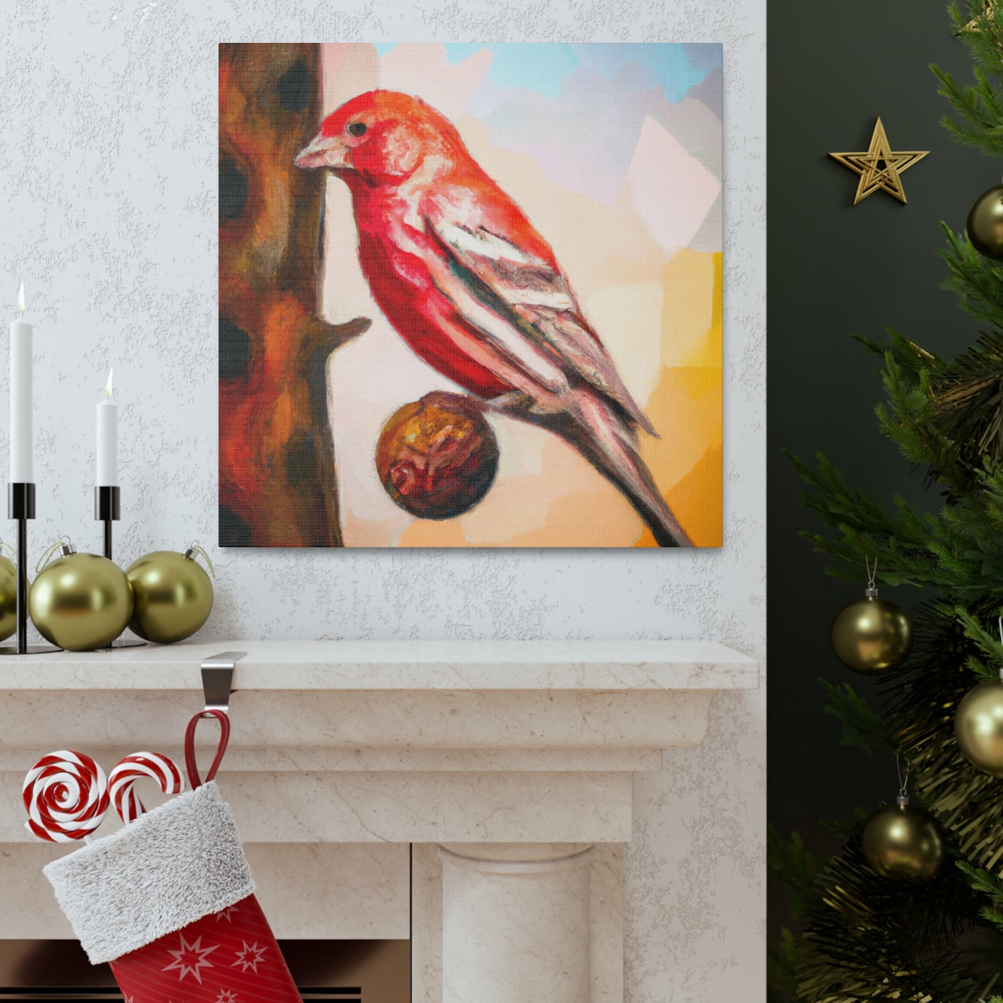 House Finch Surrealism - Canvas