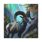 "Big Horn Majesty Approaching" - Canvas