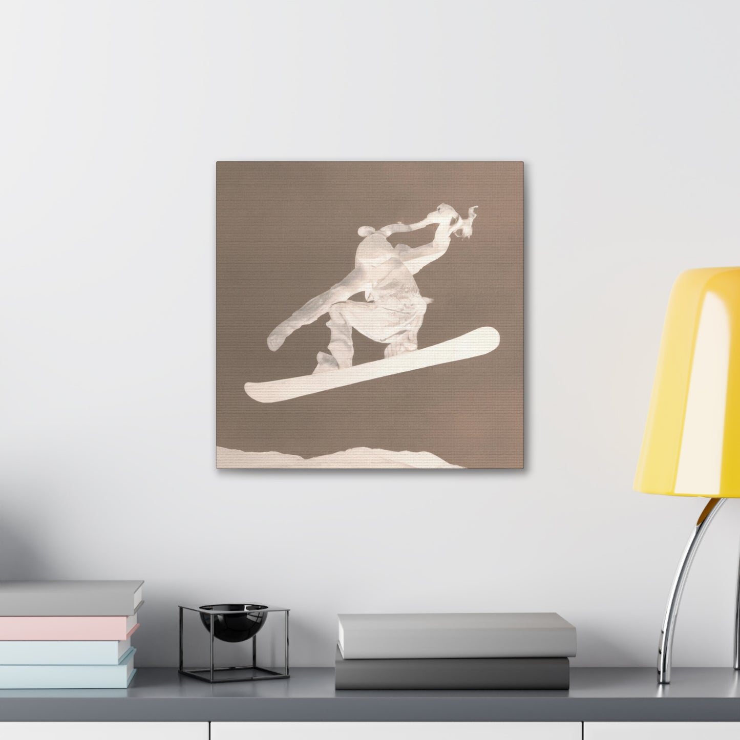 "Snow Boarding Rococo Style" - Canvas