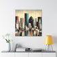 Urban Reflections Unveiled - Canvas