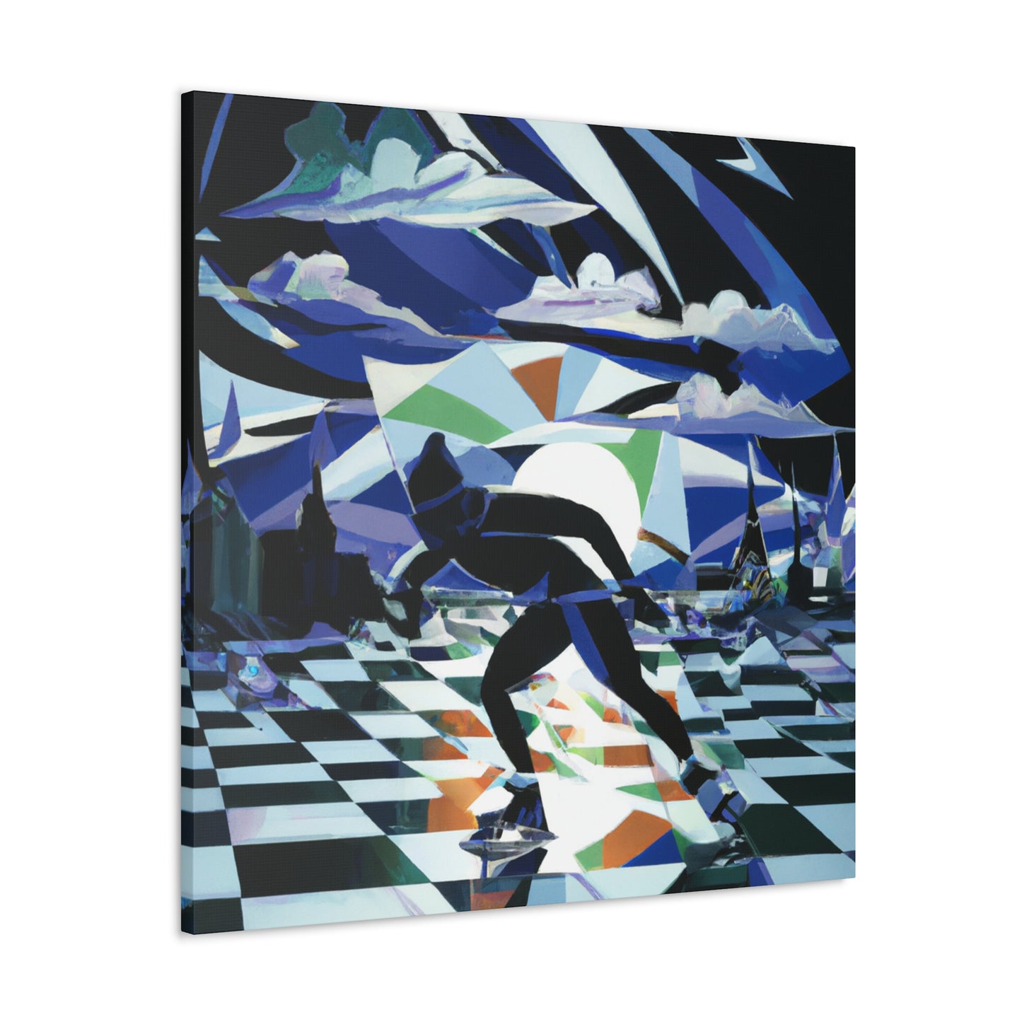 "Skating in the Jazz Age" - Canvas