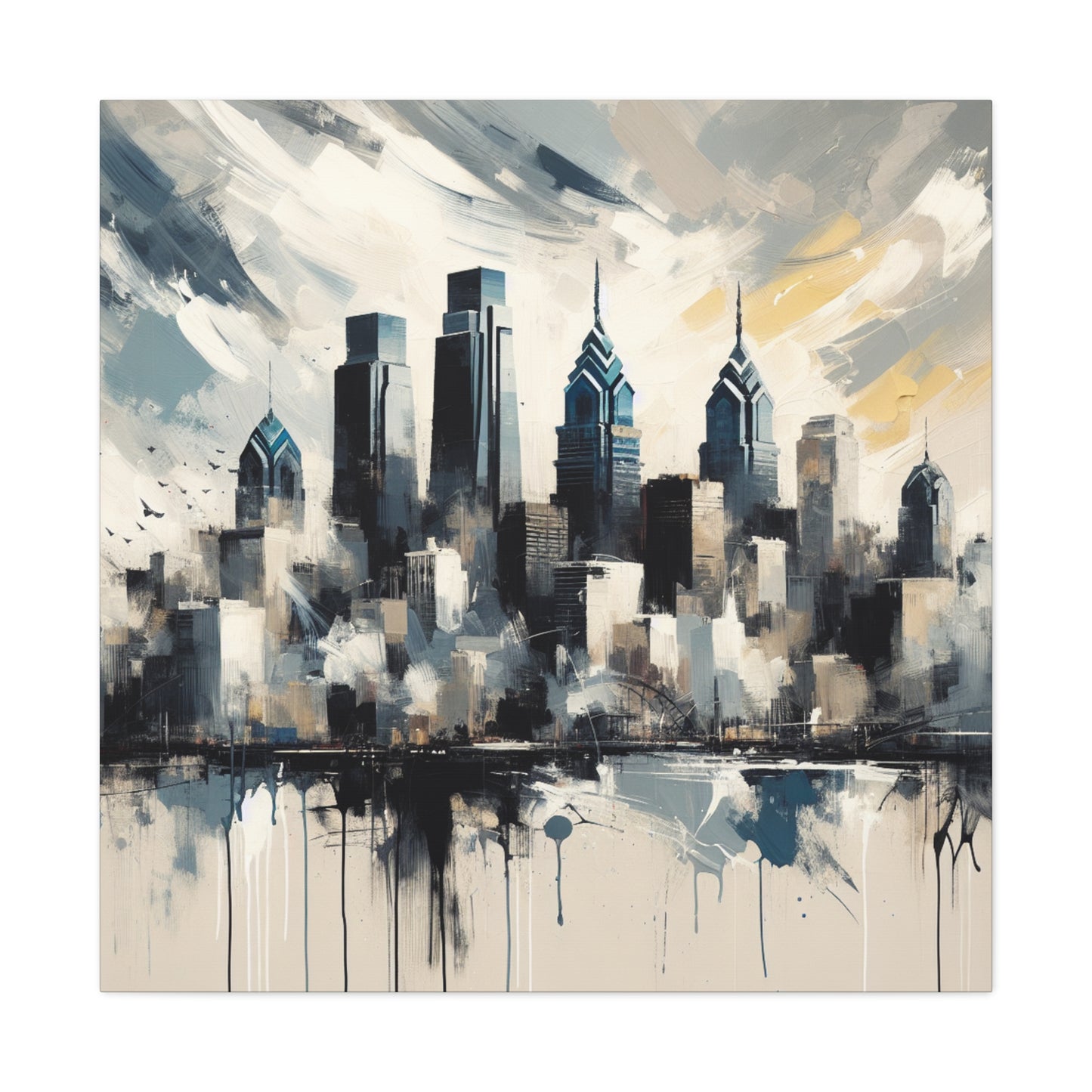 "Cityscape Serenade Philadelphia" - Canvas