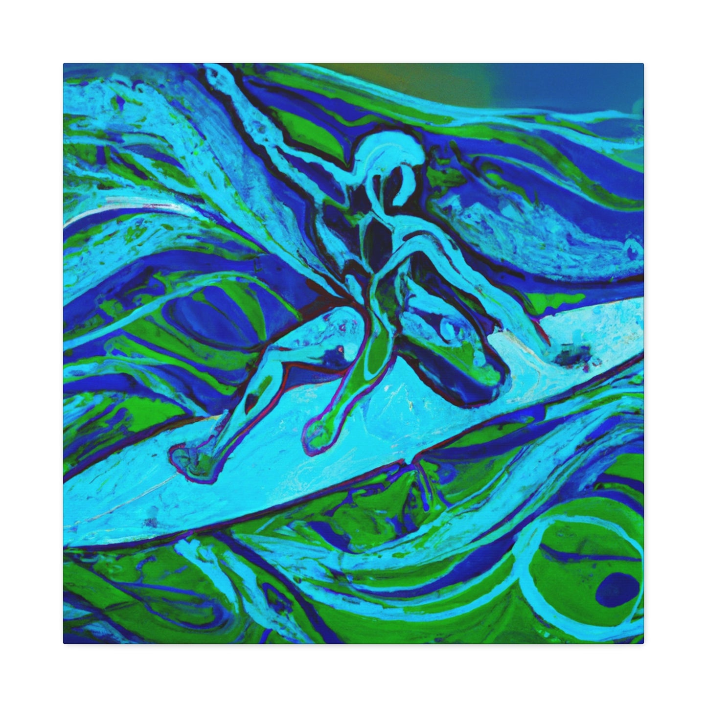 "Surfing the Sea's Swell" - Canvas