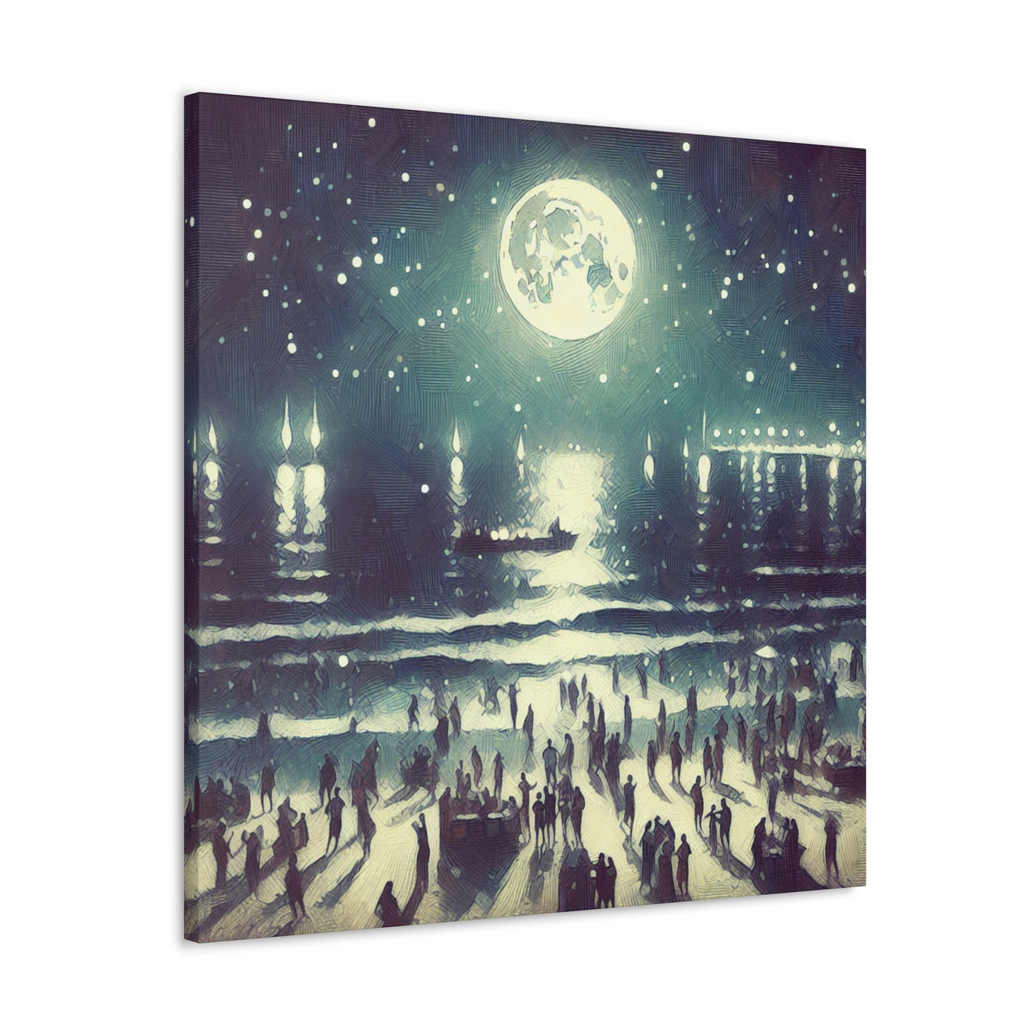 Luminous Coastal Revelry - Canvas