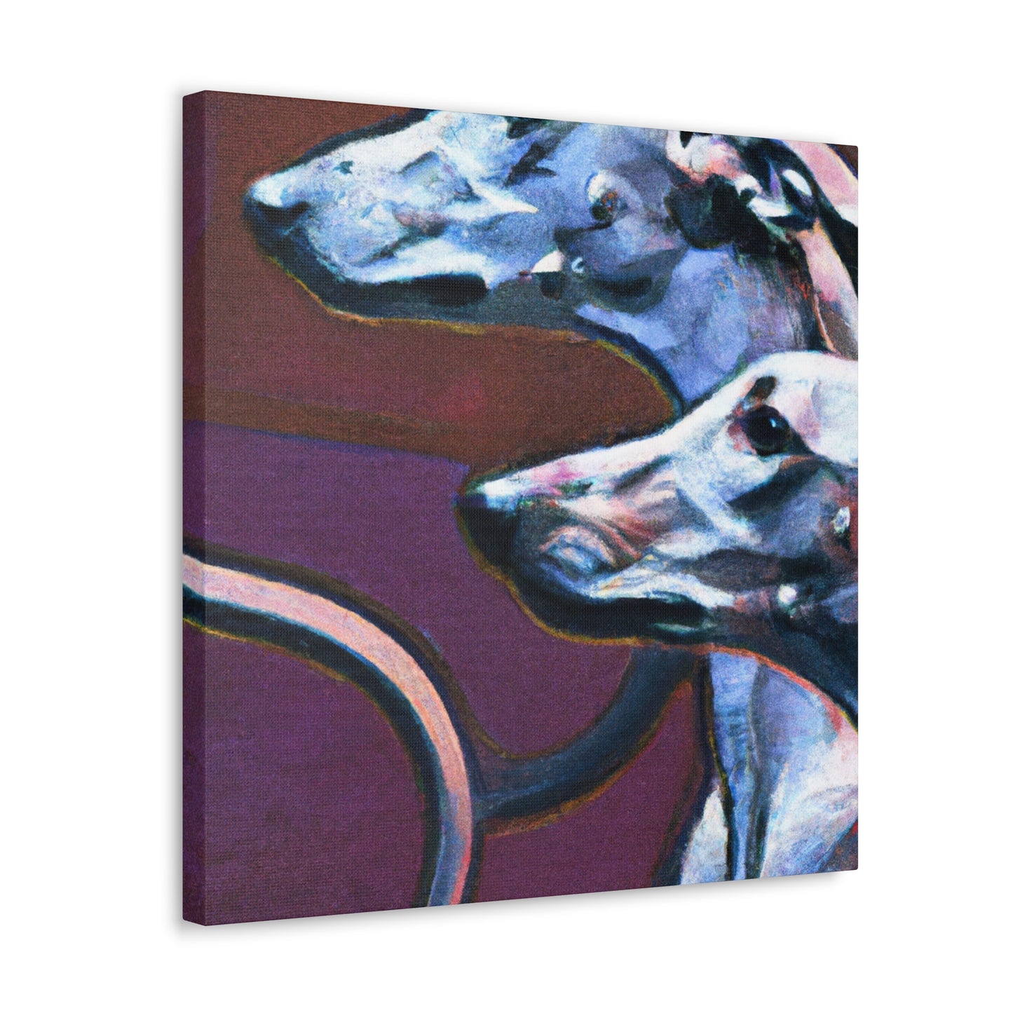 Greyhound in Motion - Canvas