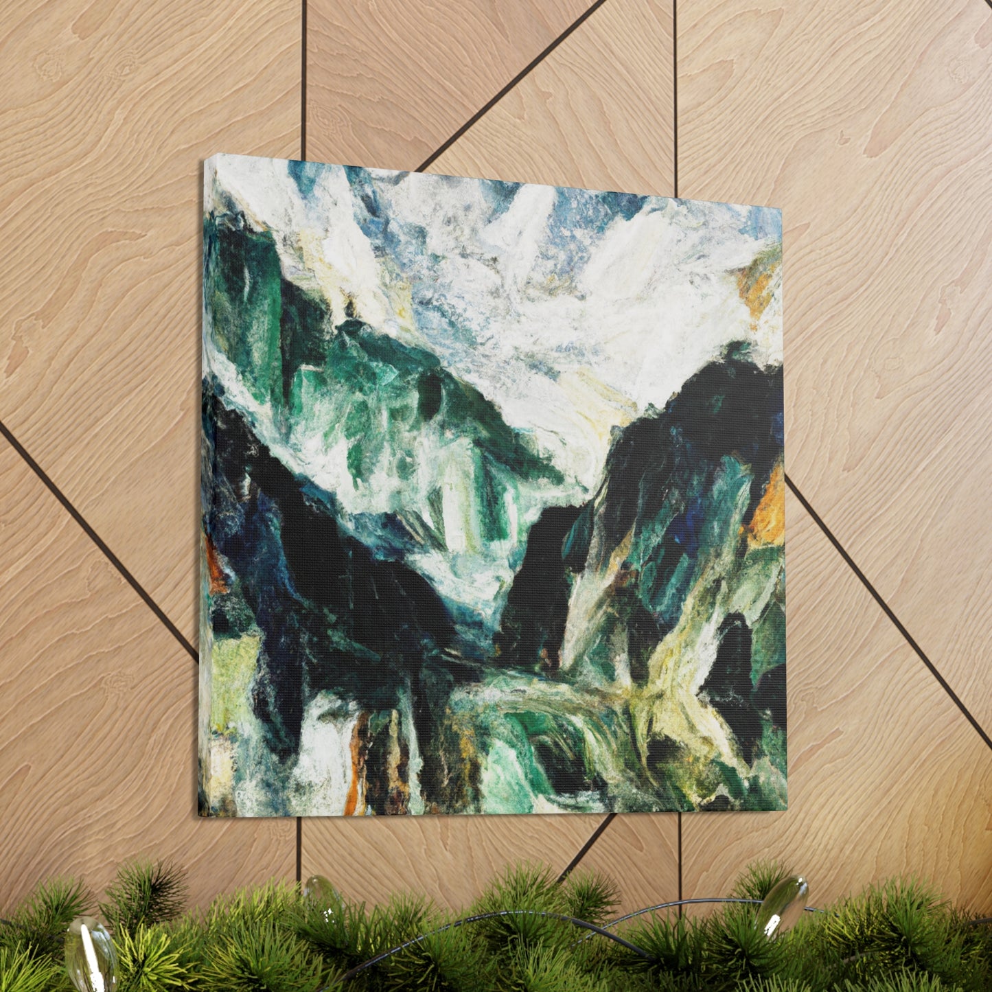 "Mountains in Moonlight Glow" - Canvas