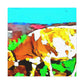 Jersey Cow Expressionism - Canvas