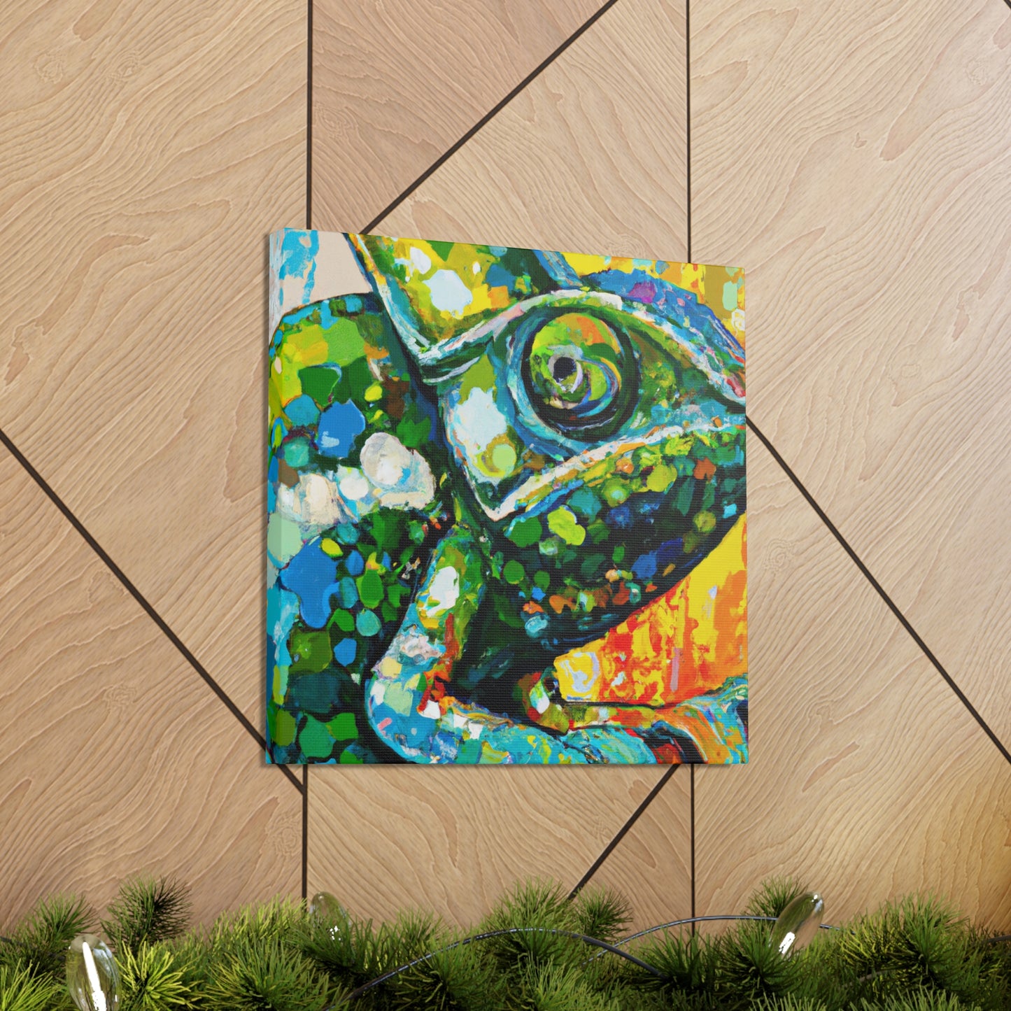 Veiled Chameleon Dreaming - Canvas