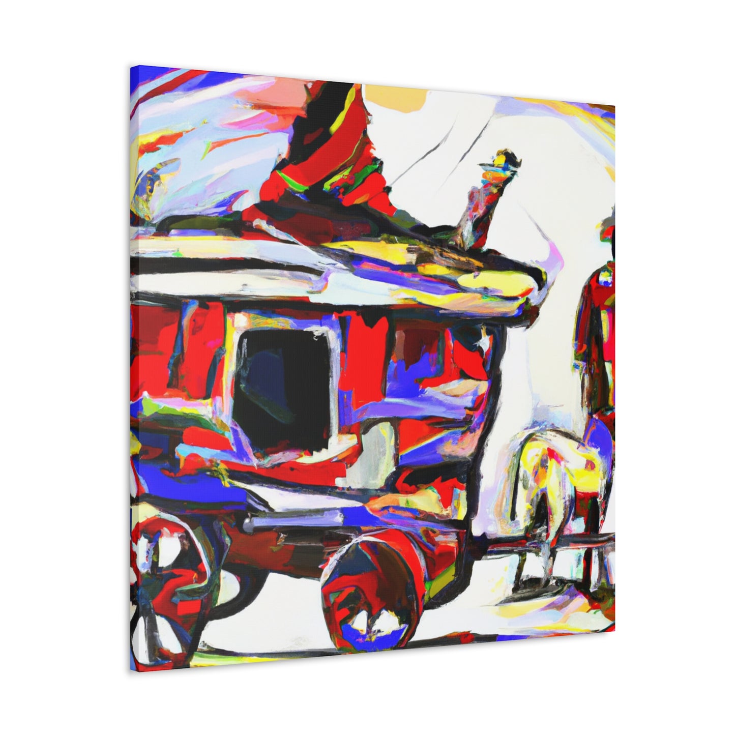 "Wagon in Expressionism" - Canvas