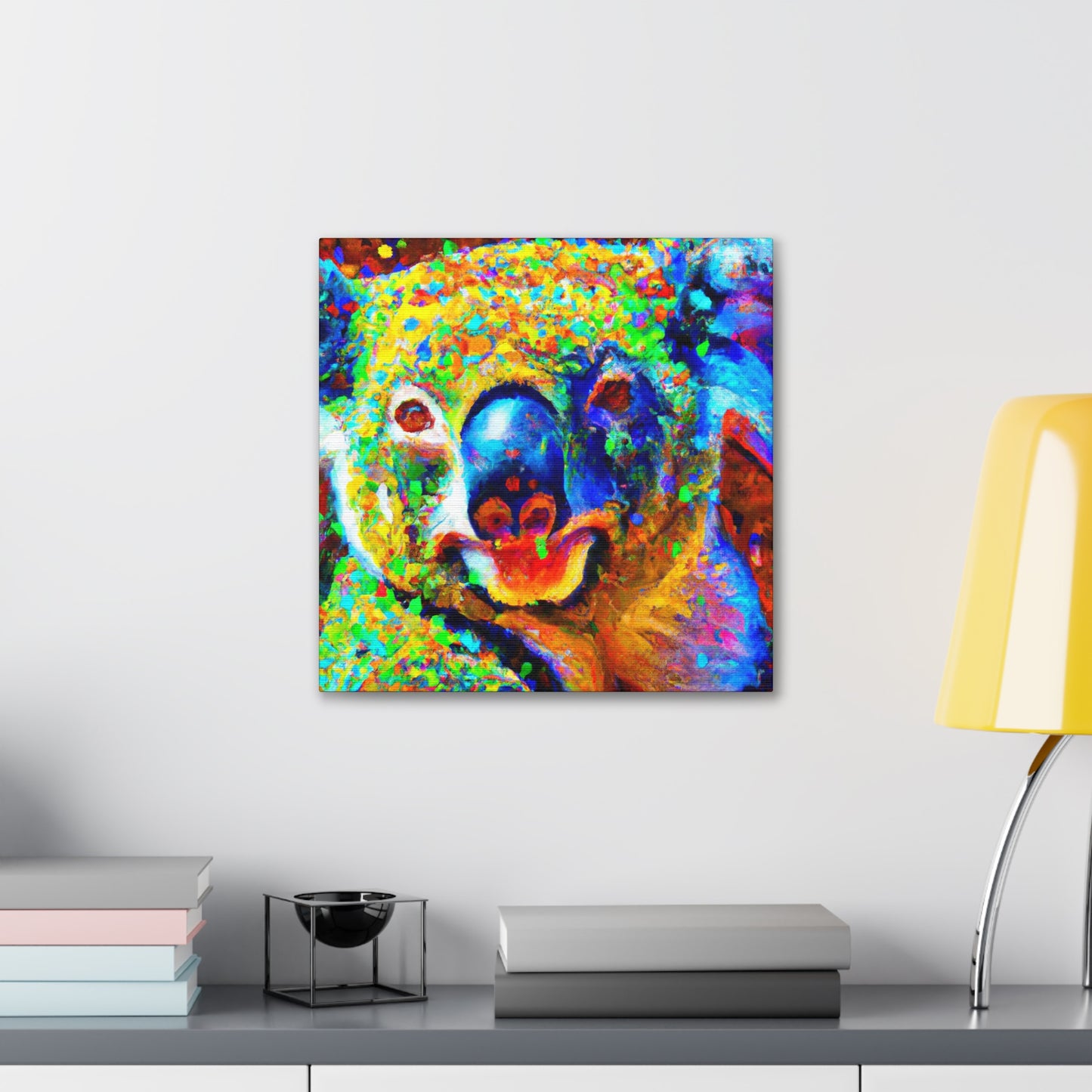 Koala in Pointillism - Canvas