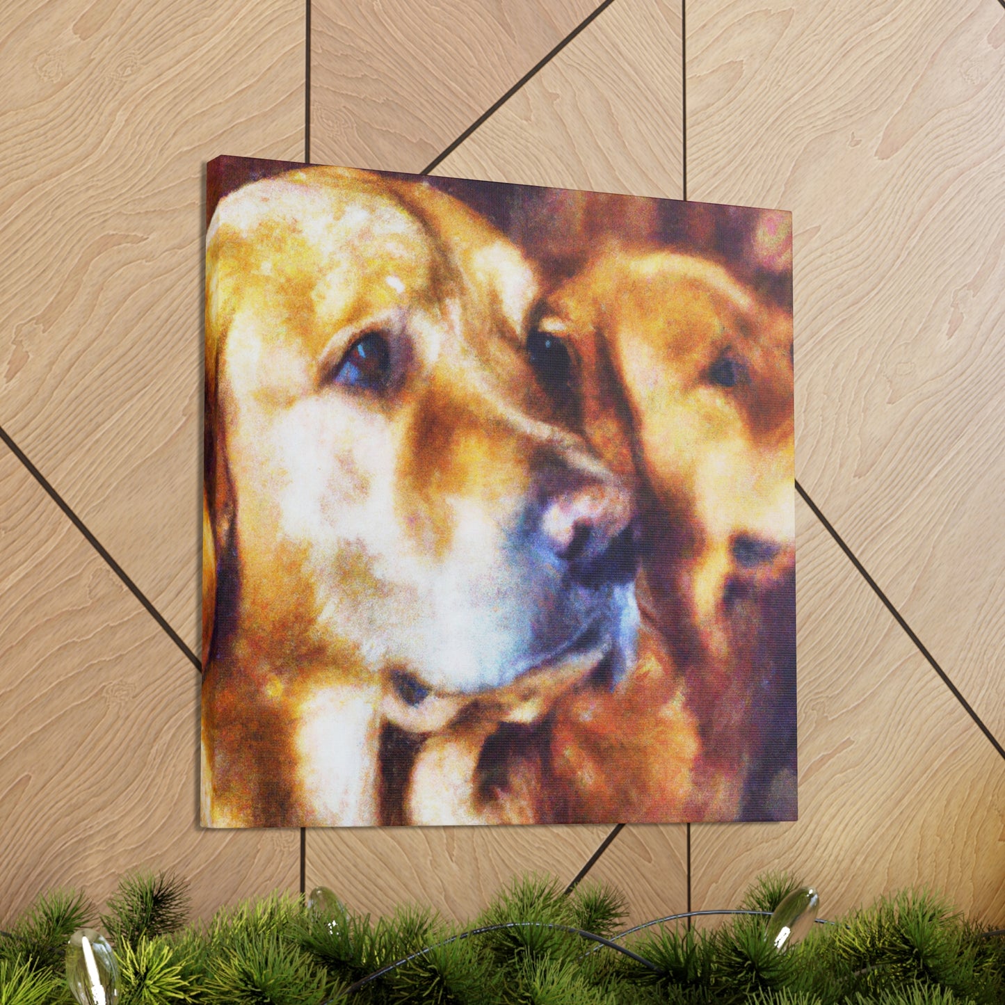 "Golden Retriever Bliss" - Canvas