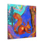 Squirrel's Fauve Frenzy - Canvas