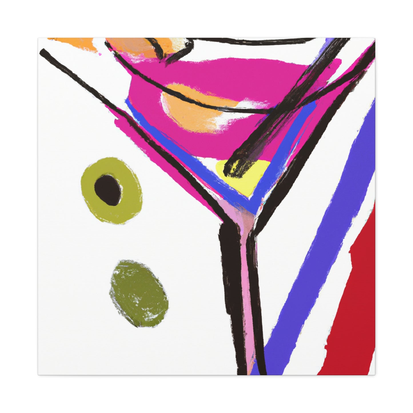 "Martini in Expressionism". - Canvas