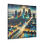 Soulful Cityscape Mosaic - Canvas