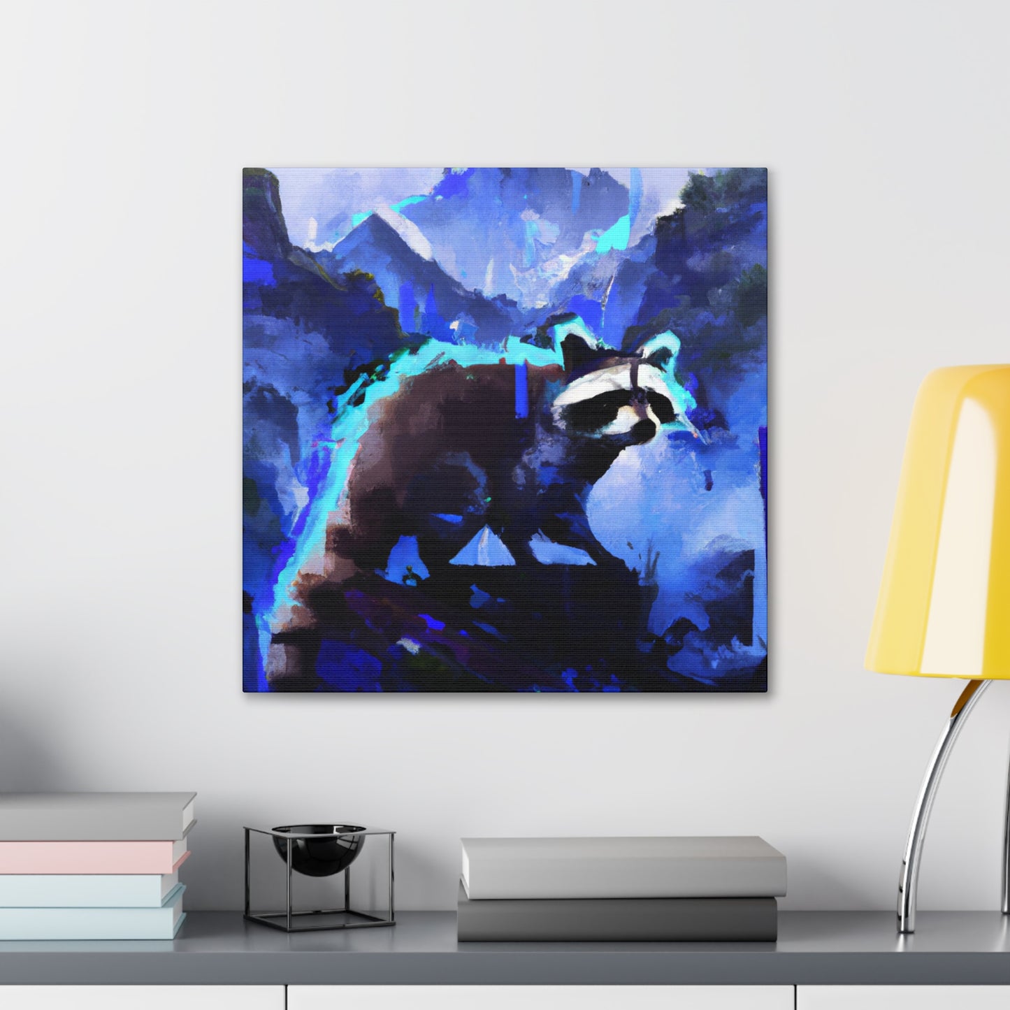 "Racoons in Moonlight" - Canvas