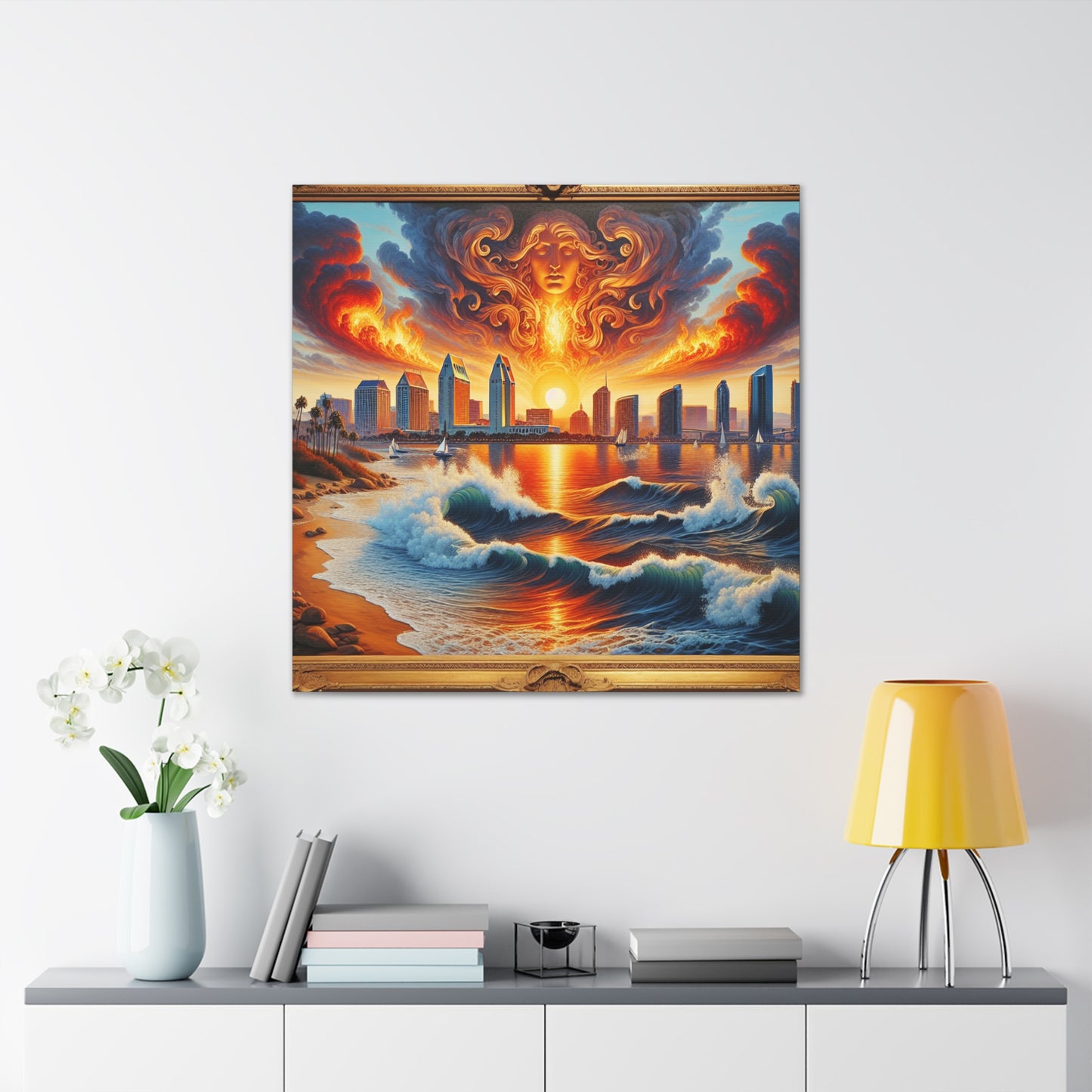 "Coastal Serenity: San Diego" - Canvas