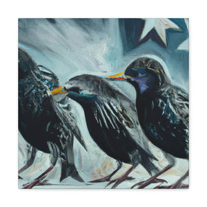 "Starlings in Expressionism" - Canvas