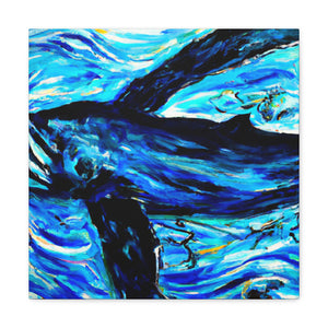 Whales in the Moonlight - Canvas